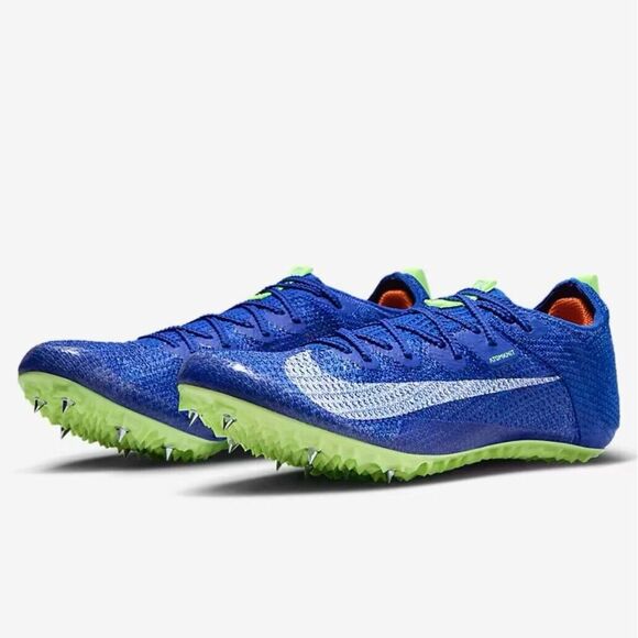 Nike Zoom Superfly Elite 2 Spikes Racer Blue Lime Blast Mens Size 12 CD4382-400 - Picture 4 of 10